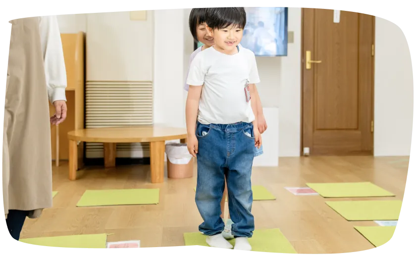 理学・作業療法士による支援の様子