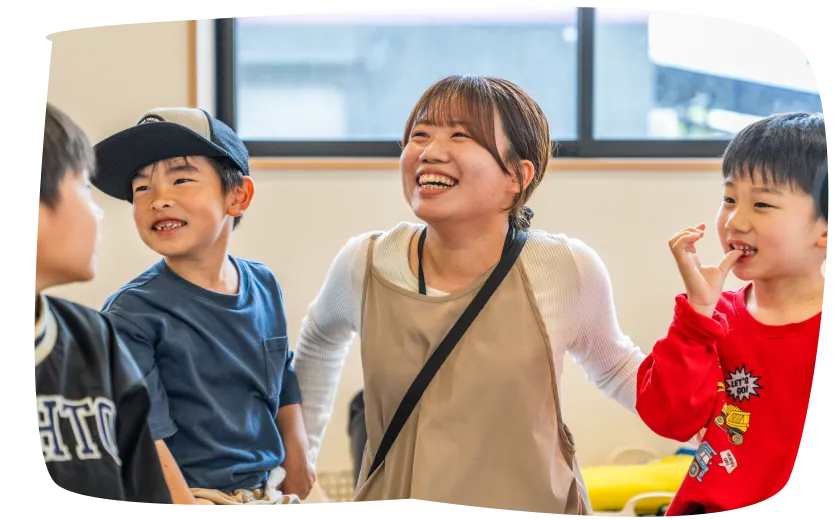 保育士による支援の様子